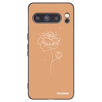 Picasee fekete szilikon tok az alábbi mobiltelefonokra Google Pixel 8 Pro - Peonies