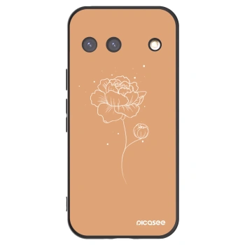 Picasee fekete szilikon tok az alábbi mobiltelefonokra Google Pixel 9 - Peonies