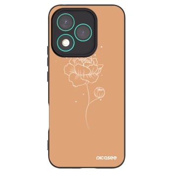 Picasee fekete szilikon tok az alábbi mobiltelefonokra Honor 400 Lite 5G - Peonies