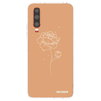Picasee átlátszó szilikon tok az alábbi mobiltelefonokra Huawei P30 - Peonies