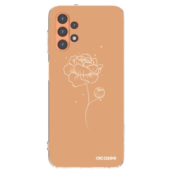 Picasee átlátszó szilikon tok az alábbi mobiltelefonokra Samsung Galaxy A13 5G - Peonies