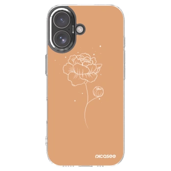Picasee átlátszó szilikon tok az alábbi mobiltelefonokra Apple iPhone 17 - Peonies