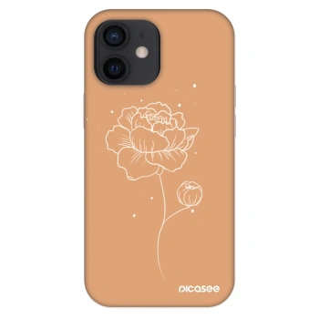Szilikon tok erre a típusra Apple iPhone 12 mini - Peonies