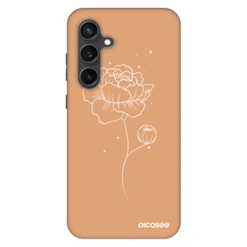 Szilikon tok erre a típusra Samsung Galaxy S24 FE S721B - Peonies