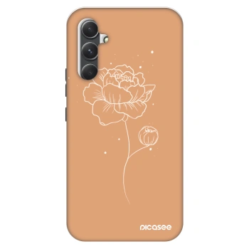 Szilikon tok erre a típusra Samsung Galaxy A34 5G A346B - Peonies