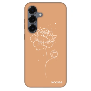 Szilikon tok erre a típusra Samsung Galaxy S25 5G - Peonies