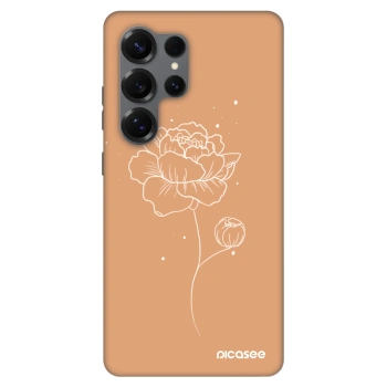 Szilikon tok erre a típusra Samsung Galaxy S25 Ultra 5G - Peonies