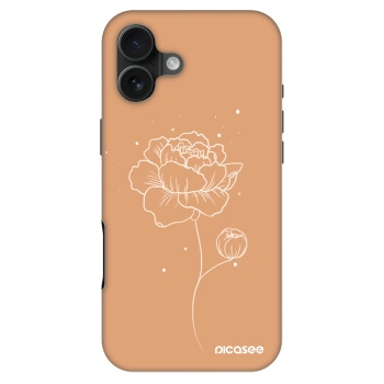 Szilikon tok erre a típusra Apple iPhone 16 Plus - Peonies