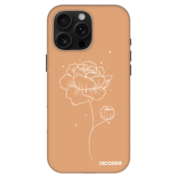 Szilikon tok erre a típusra Apple iPhone 16 Pro Max - Peonies