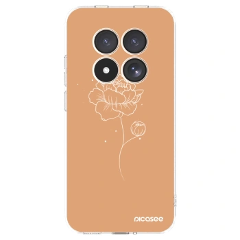 Picasee átlátszó szilikon tok az alábbi mobiltelefonokra Xiaomi Redmi Note 15 Pro 4G - Peonies