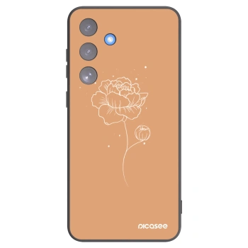 Picasee fekete szilikon tok az alábbi mobiltelefonokra Samsung Galaxy S25 FE 5G - Peonies