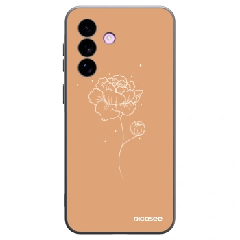 Picasee fekete szilikon tok az alábbi mobiltelefonokra Samsung Galaxy A57 5G - Peonies