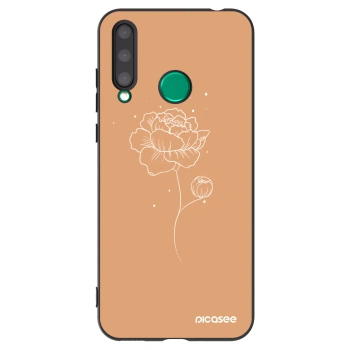 Picasee fekete szilikon tok az alábbi mobiltelefonokra Honor 20 Lite - Peonies