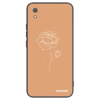 Picasee fekete szilikon tok az alábbi mobiltelefonokra Xiaomi Redmi 7A - Peonies
