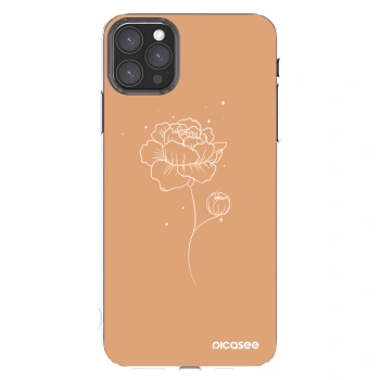 Picasee átlátszó szilikon tok az alábbi mobiltelefonokra Apple iPhone 11 Pro Max - Peonies