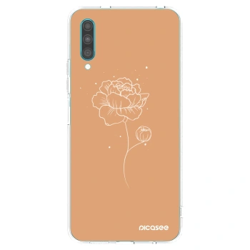 Picasee átlátszó szilikon tok az alábbi mobiltelefonokra Samsung Galaxy A30s A307F - Peonies