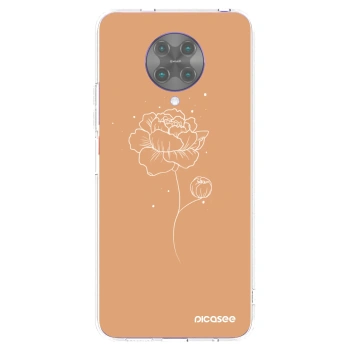 Picasee átlátszó szilikon tok az alábbi mobiltelefonokra Xiaomi Poco F2 Pro - Peonies