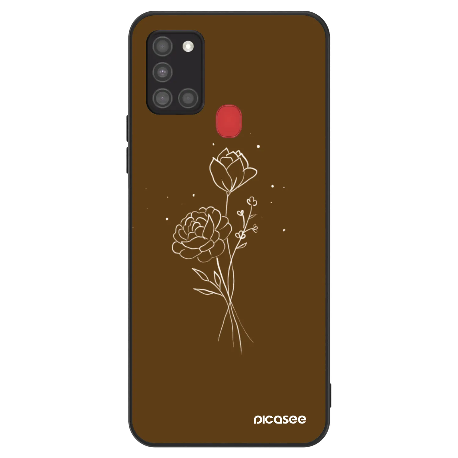 Picasee ULTIMATE CASE Samsung Galaxy A21s - készülékre - Brown flowers