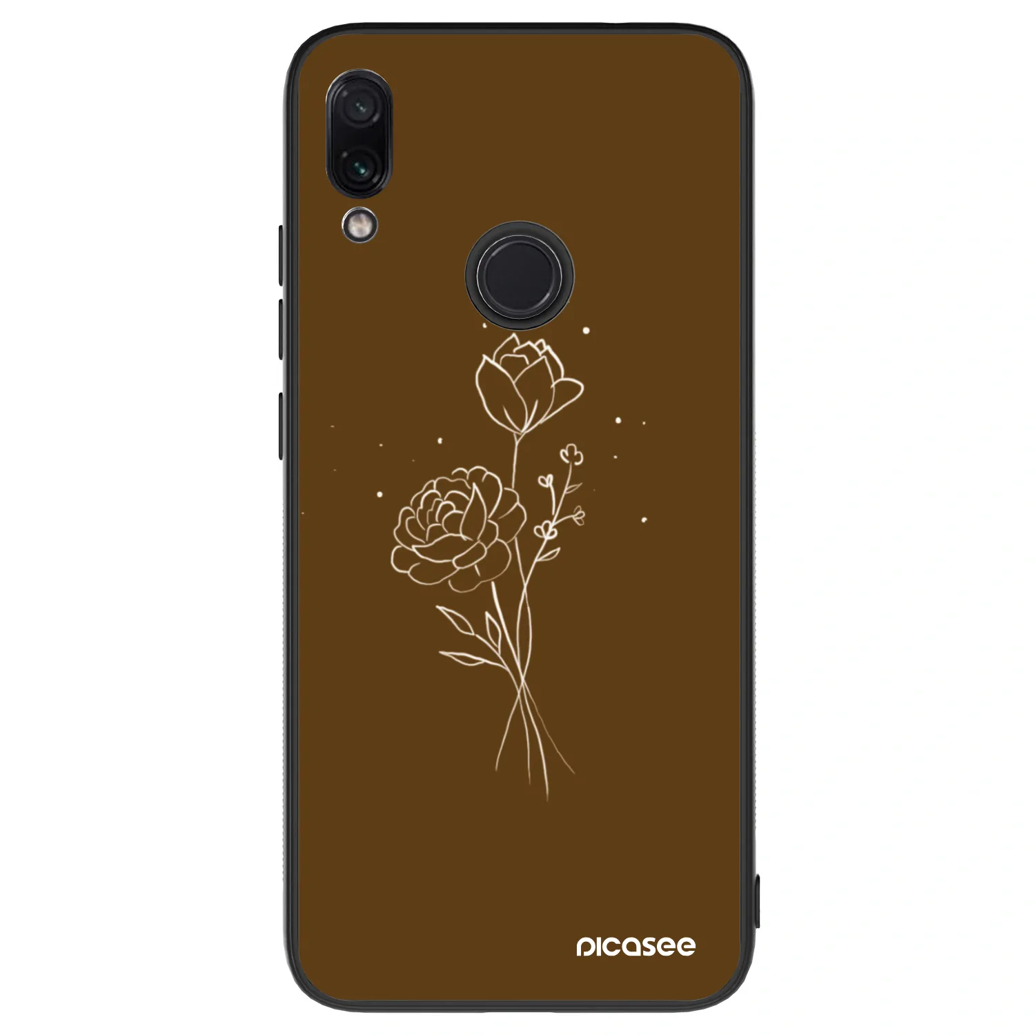 Picasee ULTIMATE CASE Xiaomi Redmi Note 7 - készülékre - Brown flowers
