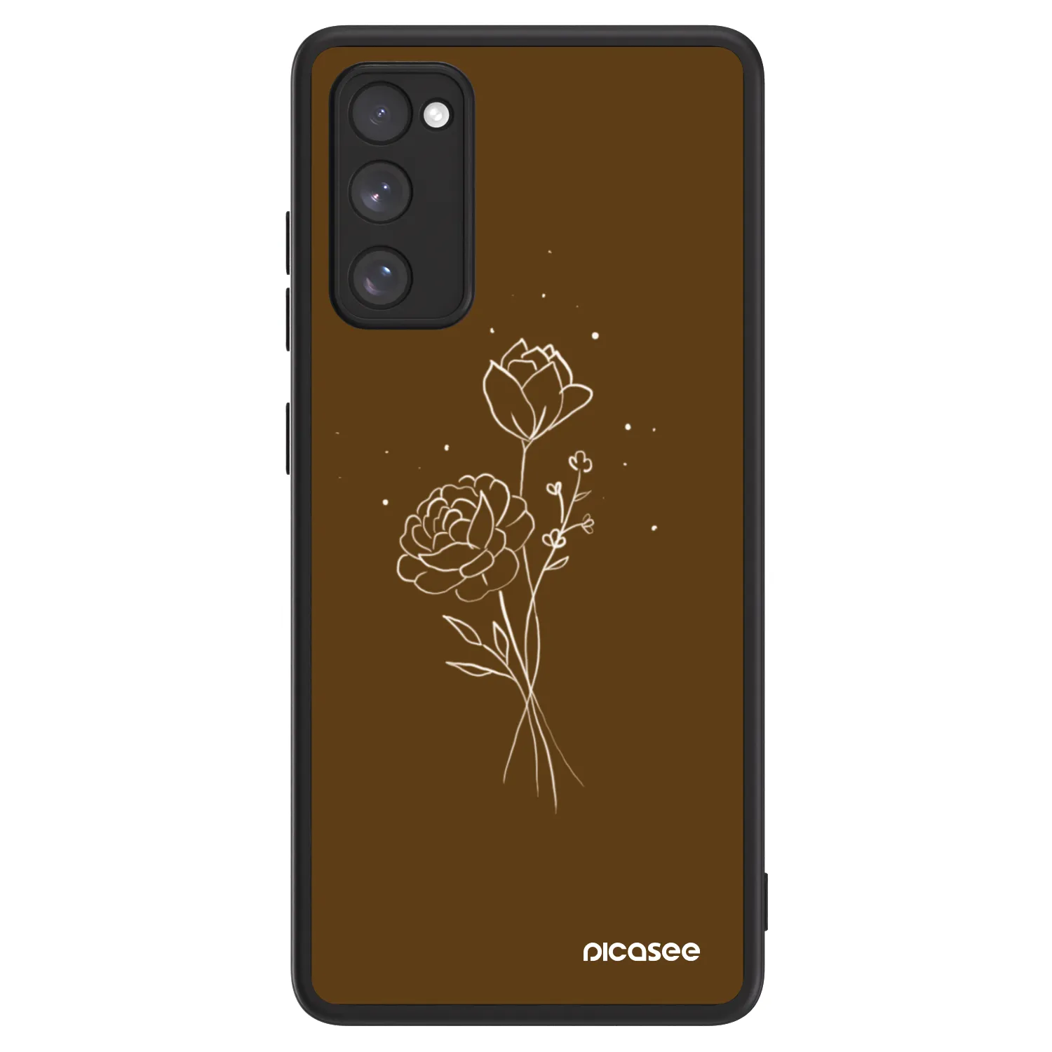 Picasee ULTIMATE CASE Samsung Galaxy S20 FE - készülékre - Brown flowers