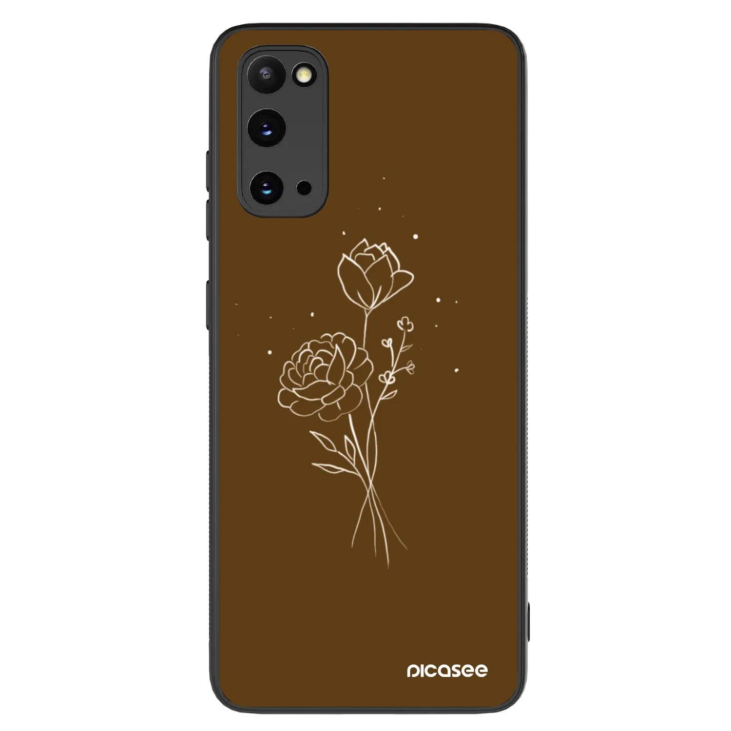 Picasee ULTIMATE CASE Samsung Galaxy S20 G980F - készülékre - Brown flowers