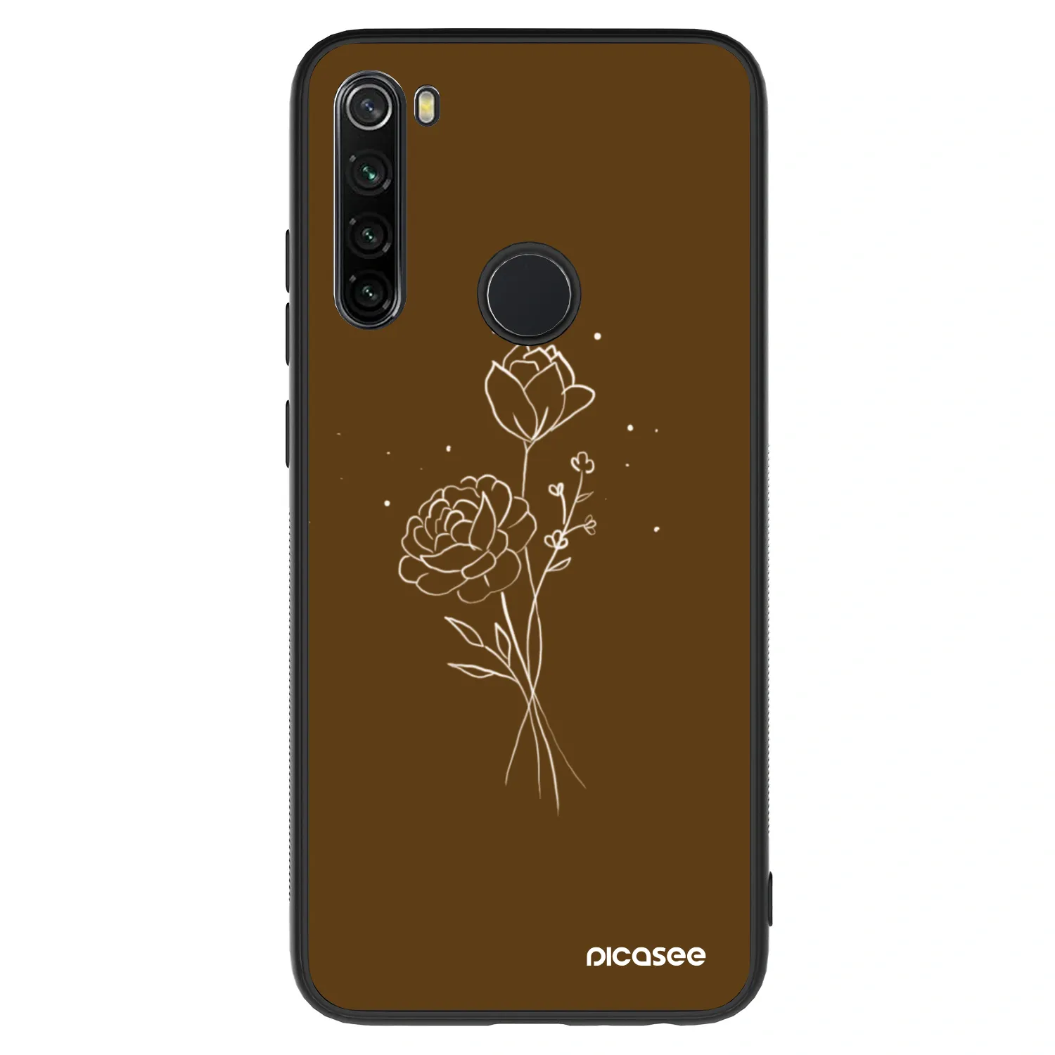 Picasee ULTIMATE CASE Xiaomi Redmi Note 8 - készülékre - Brown flowers