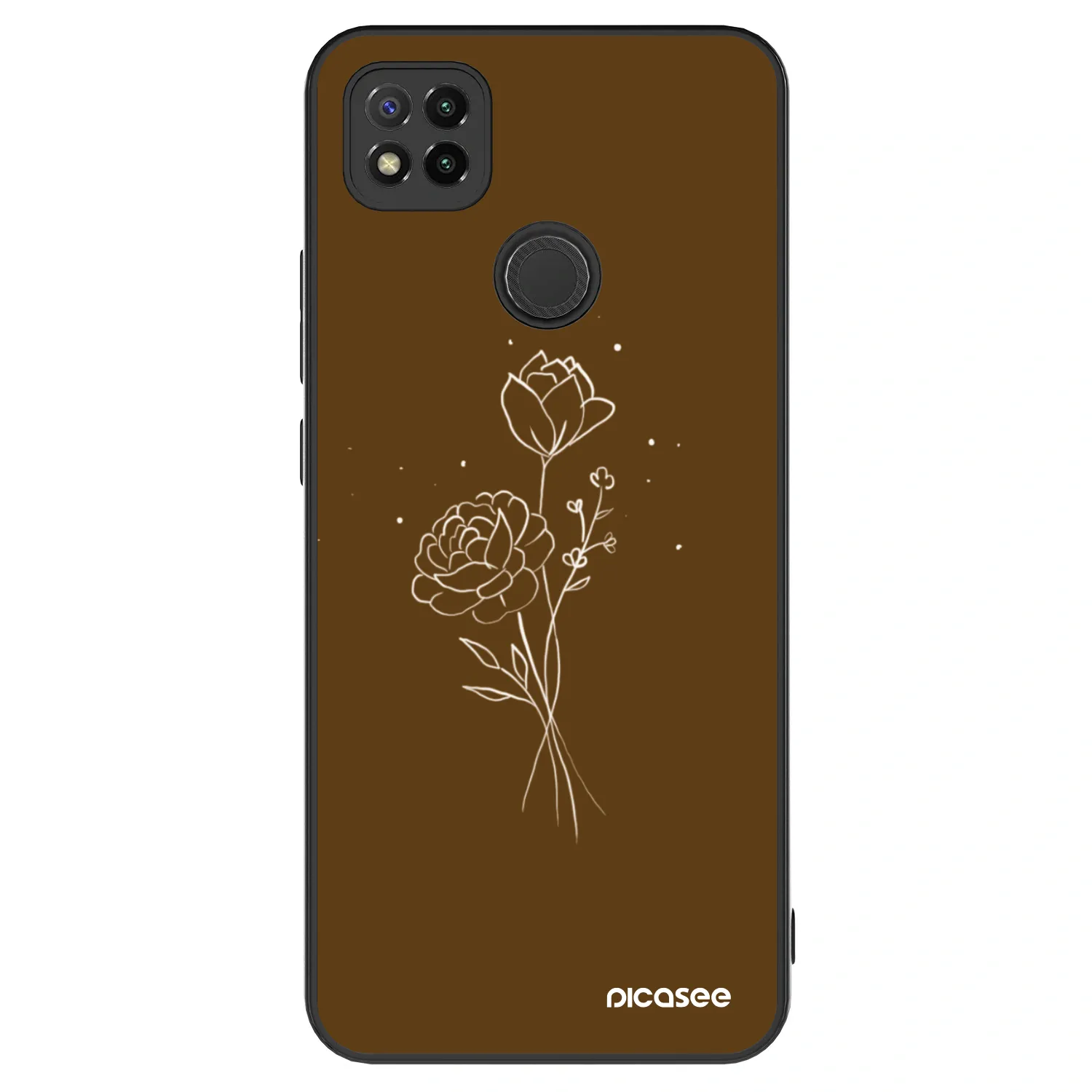 Picasee ULTIMATE CASE Xiaomi Redmi 9C - készülékre - Brown flowers