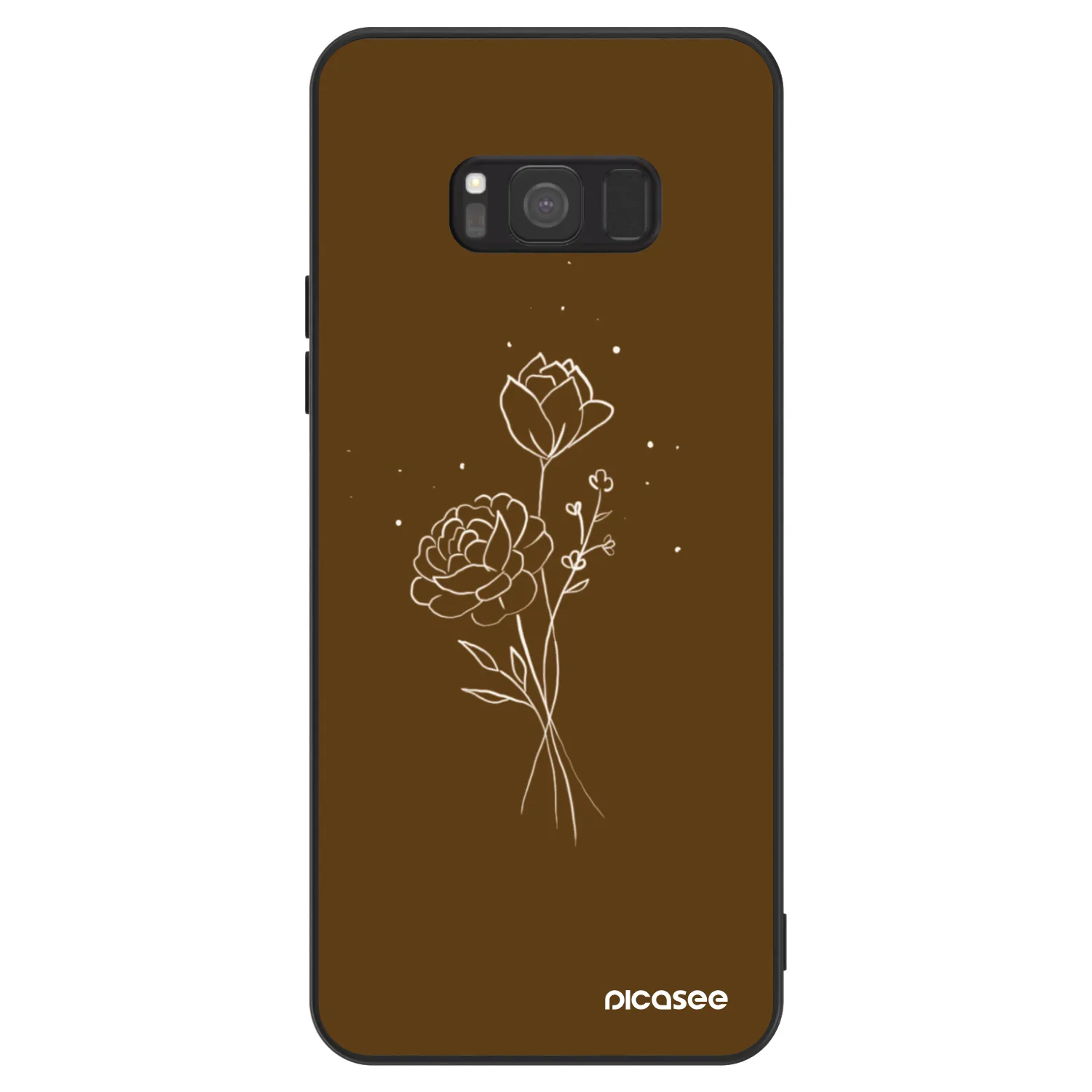 Picasee ULTIMATE CASE Samsung Galaxy S8 G950F - készülékre - Brown flowers