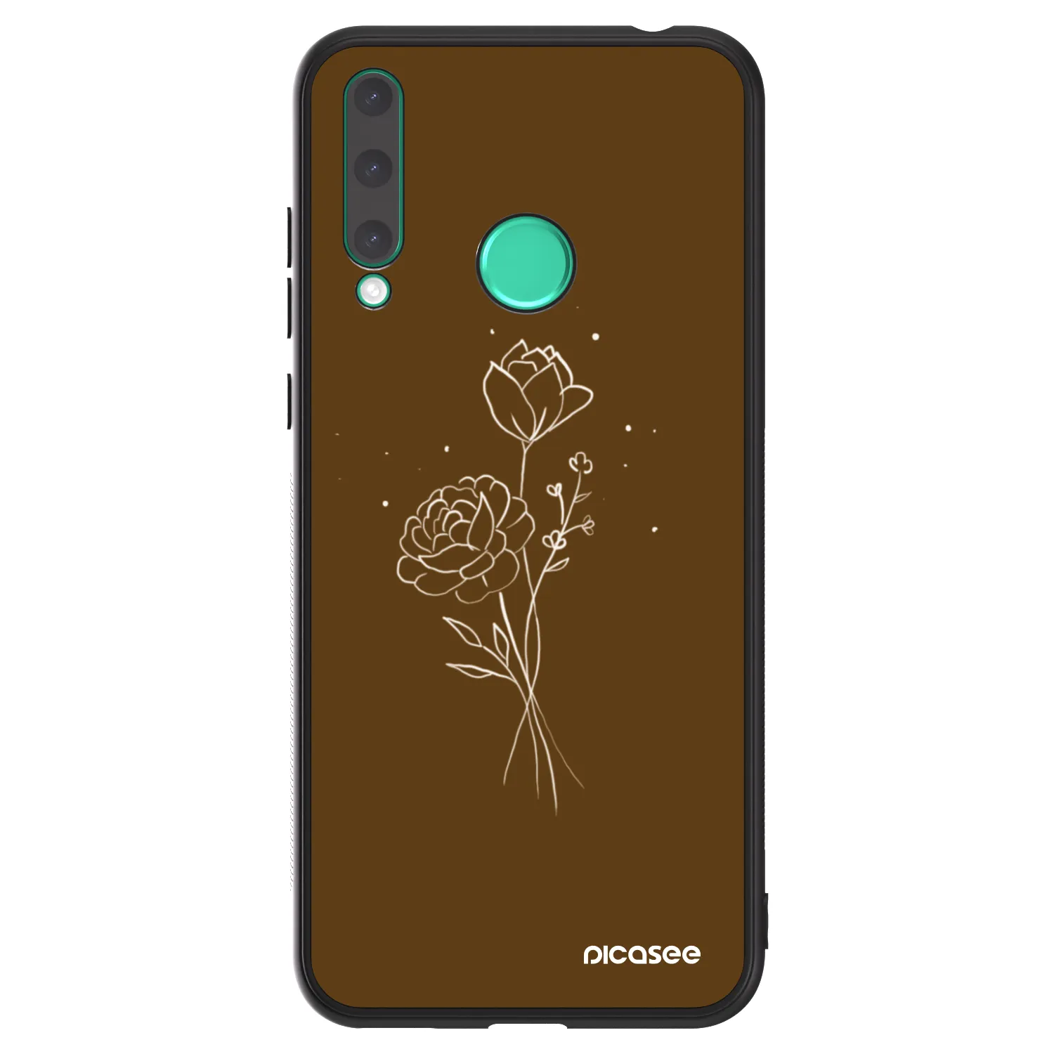 Picasee ULTIMATE CASE Honor 20 Lite - készülékre - Brown flowers