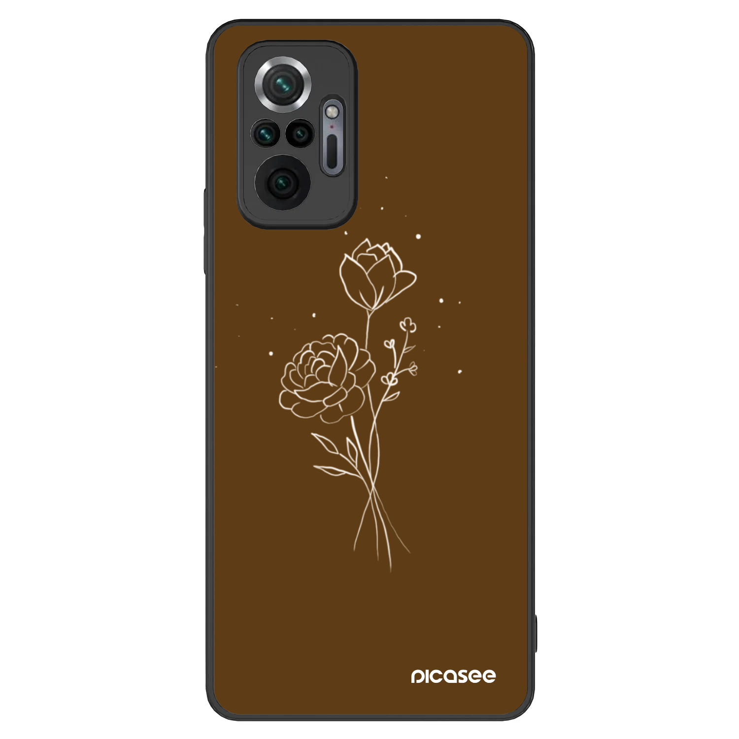 Picasee ULTIMATE CASE Xiaomi Redmi Note 10 Pro - készülékre - Brown flowers