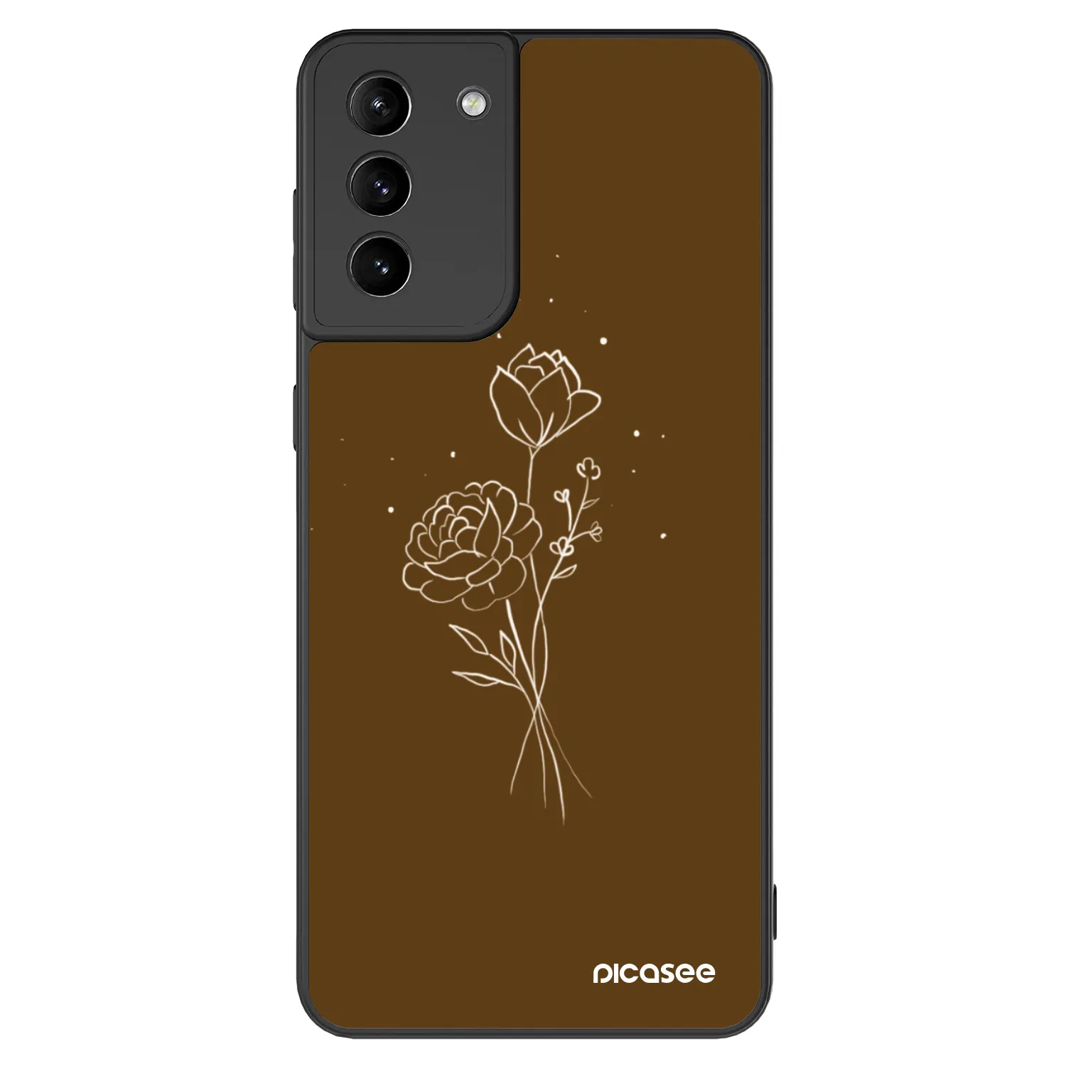 Picasee ULTIMATE CASE Samsung Galaxy S21+ 5G G996F - készülékre - Brown flowers