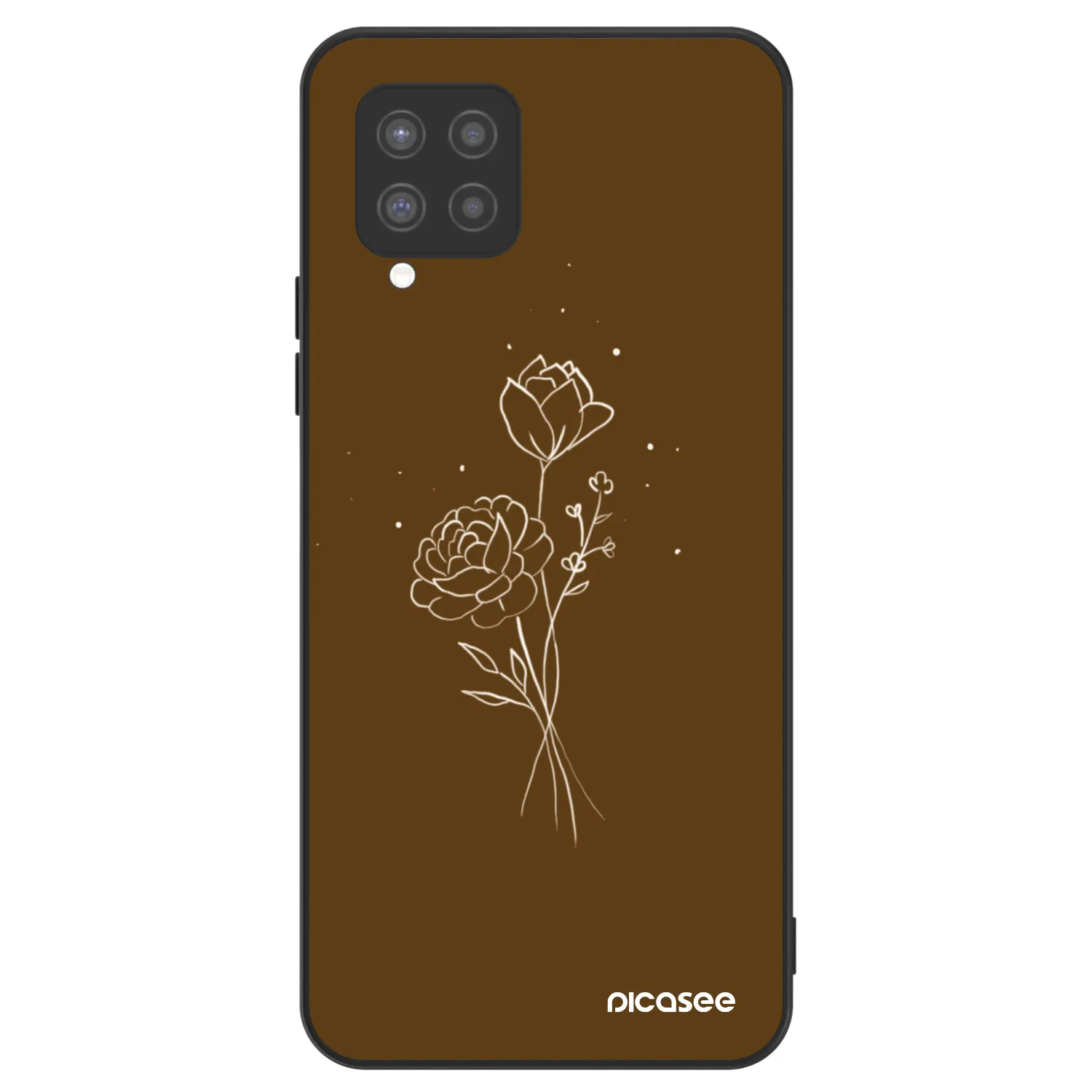 Picasee ULTIMATE CASE Samsung Galaxy A42 A426B - készülékre - Brown flowers