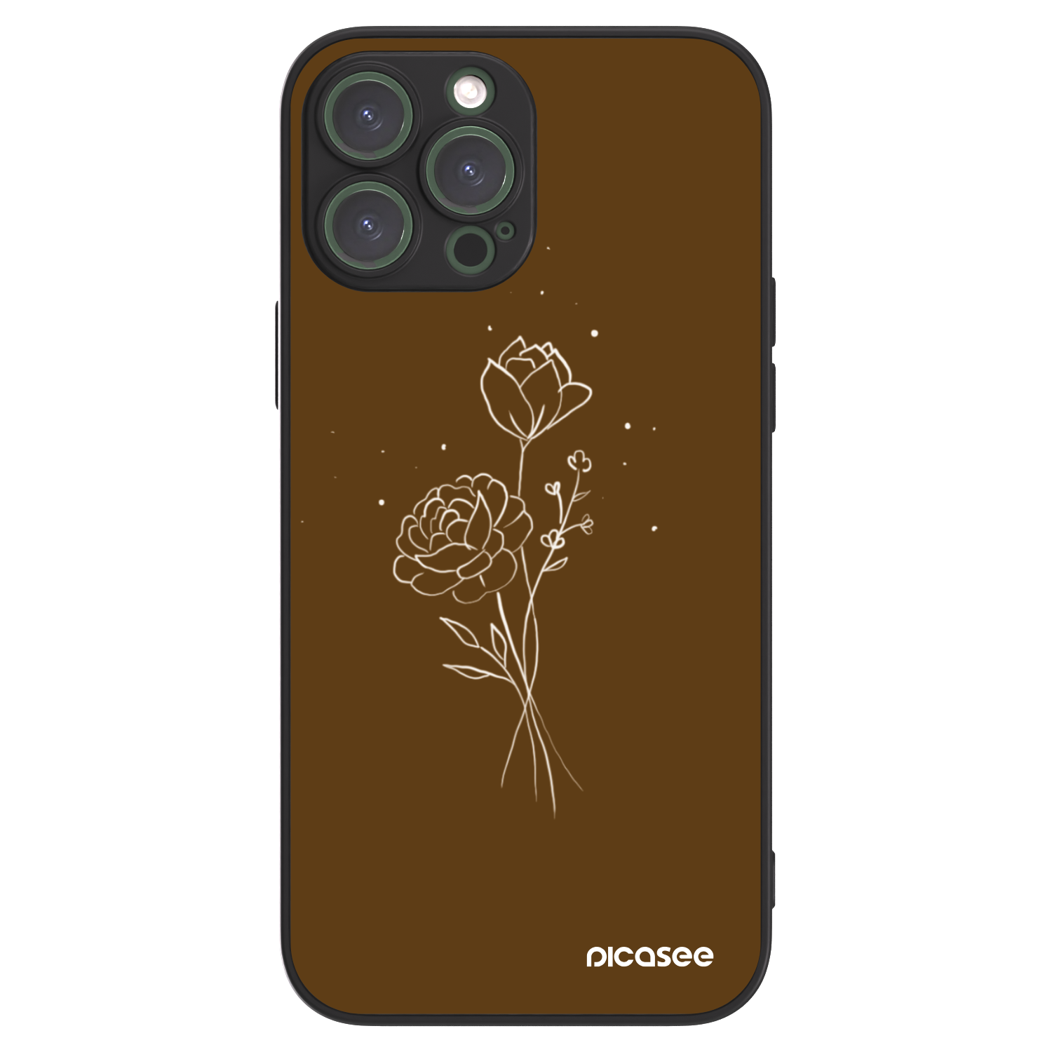 Picasee ULTIMATE CASE Apple iPhone 13 Pro Max - készülékre - Brown flowers