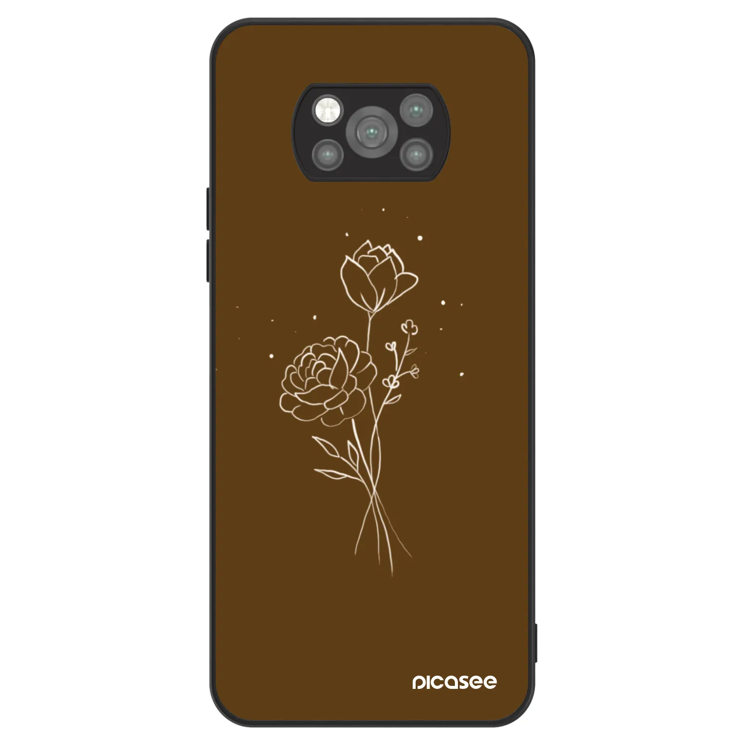 Picasee ULTIMATE CASE Xiaomi Poco X3 Pro - készülékre - Brown flowers