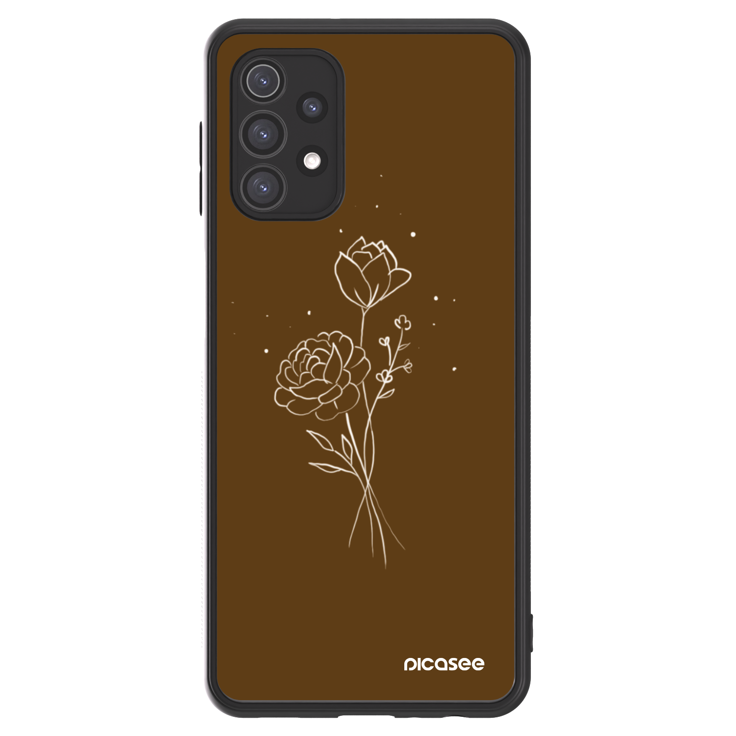 Picasee ULTIMATE CASE Samsung Galaxy A32 5G A326B - készülékre - Brown flowers