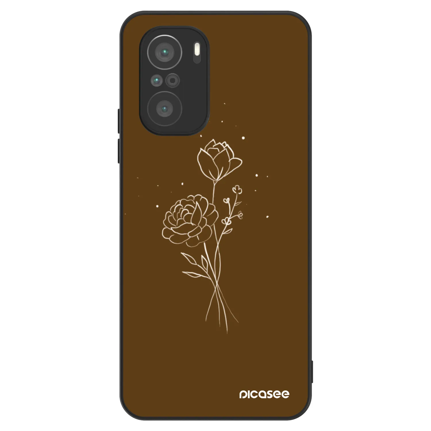 Picasee ULTIMATE CASE Xiaomi Poco F3 - készülékre - Brown flowers
