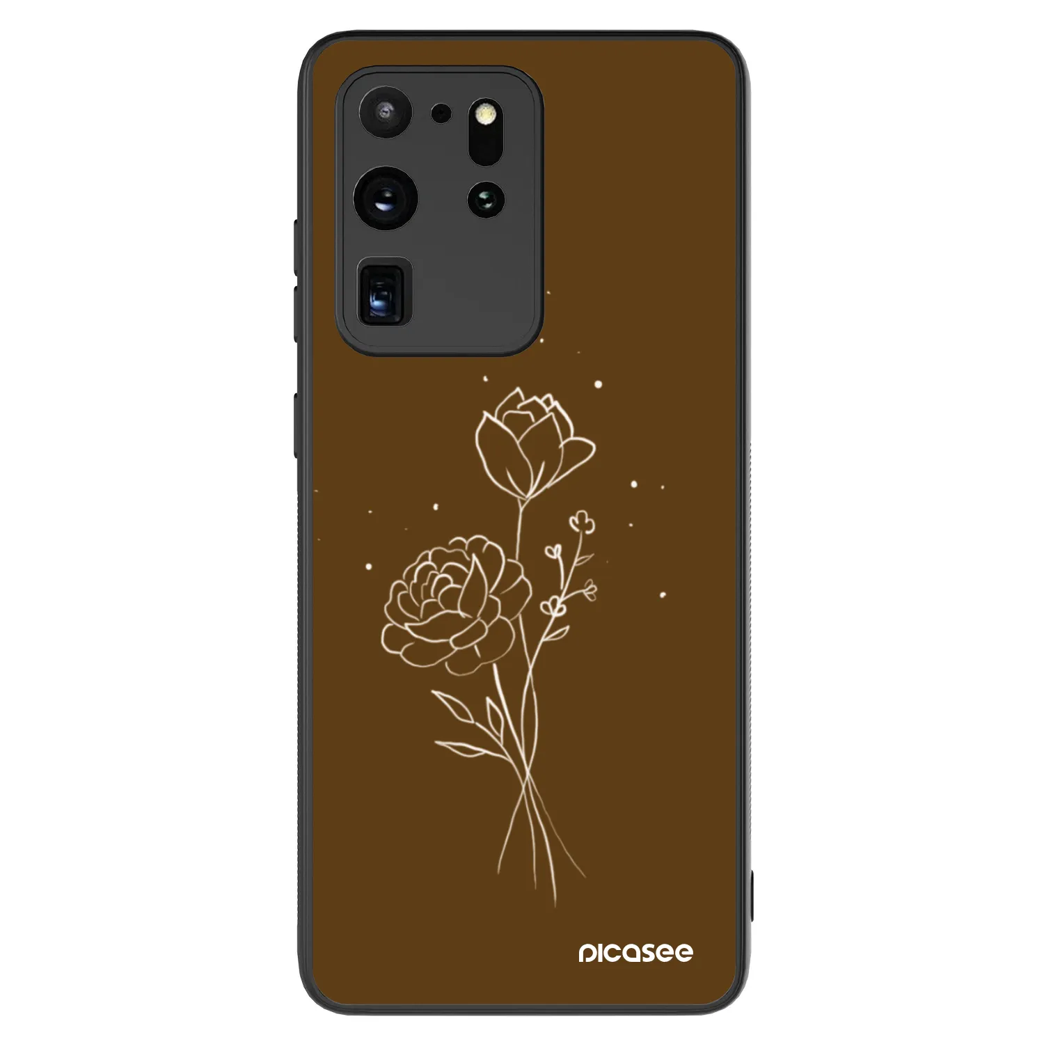 Picasee ULTIMATE CASE Samsung Galaxy S20 Ultra 5G G988F - készülékre - Brown flowers