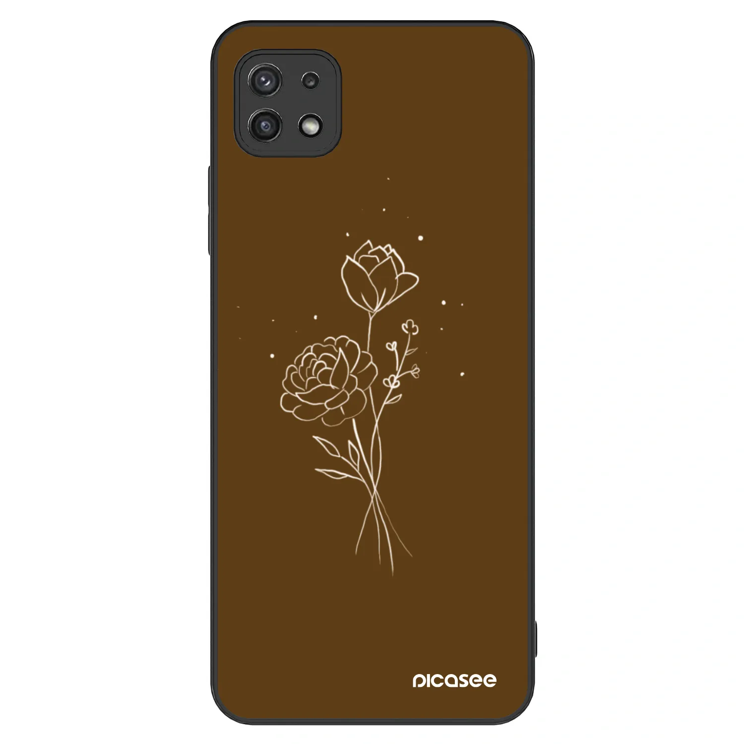 Picasee ULTIMATE CASE Samsung Galaxy A22 A226B 5G - készülékre - Brown flowers