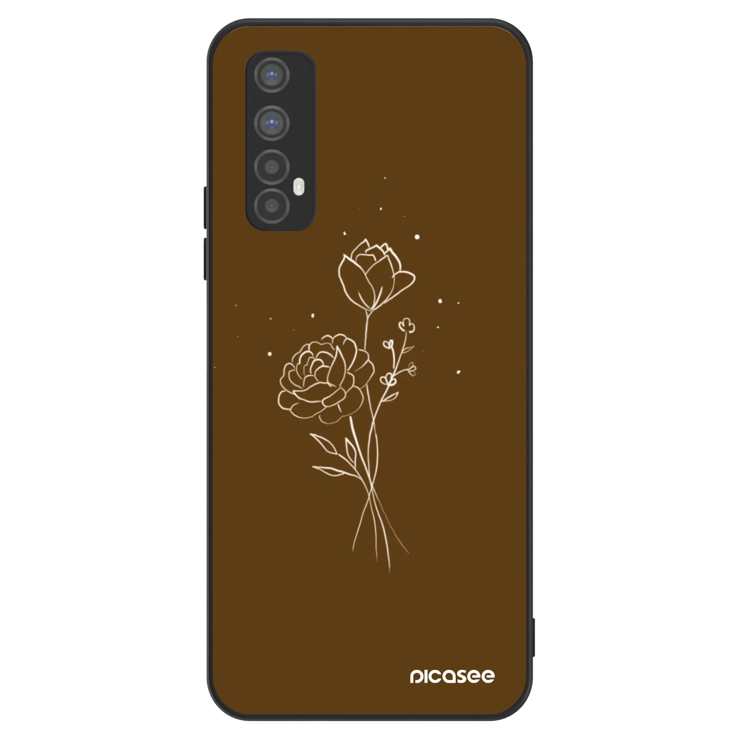 Picasee ULTIMATE CASE Realme 7 - készülékre - Brown flowers
