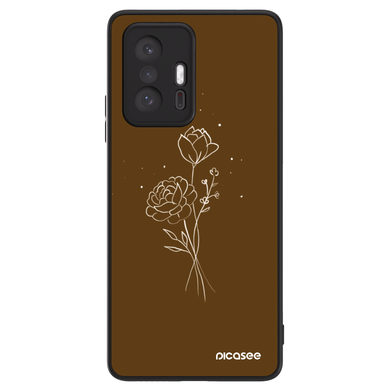 Picasee ULTIMATE CASE Xiaomi 11T - készülékre - Brown flowers
