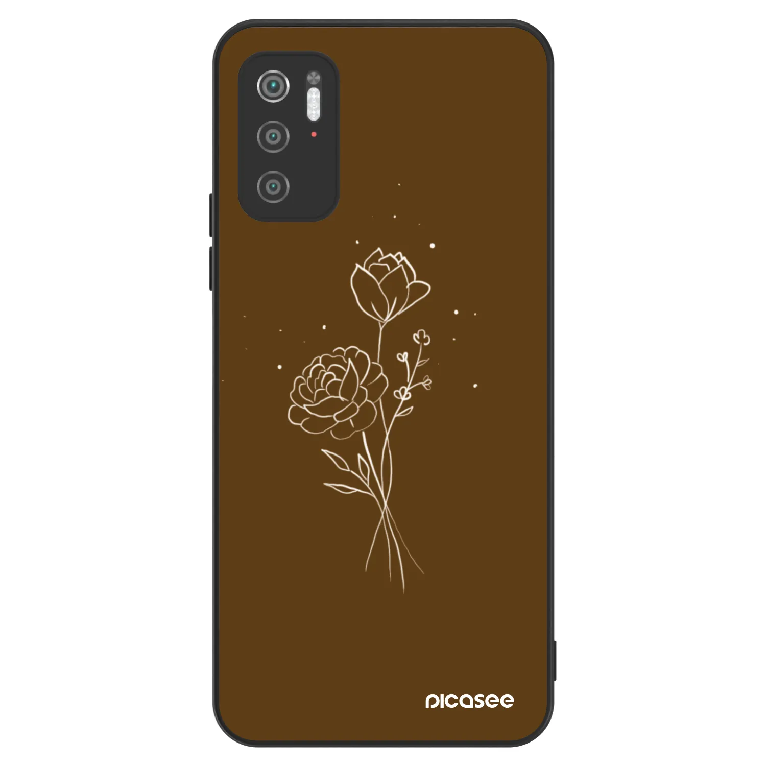 Picasee ULTIMATE CASE Xiaomi Poco M3 Pro 5G - készülékre - Brown flowers