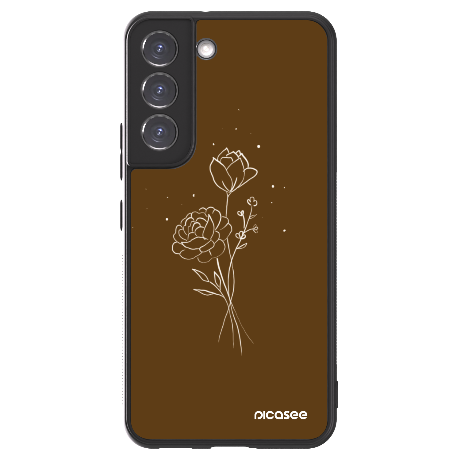Picasee ULTIMATE CASE Samsung Galaxy S22 5G - készülékre - Brown flowers