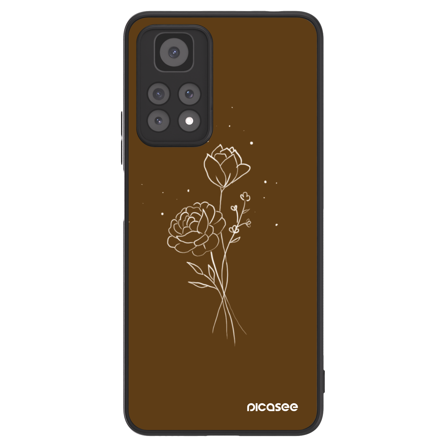 Picasee ULTIMATE CASE Xiaomi Redmi Note 11 Pro 5G - készülékre - Brown flowers