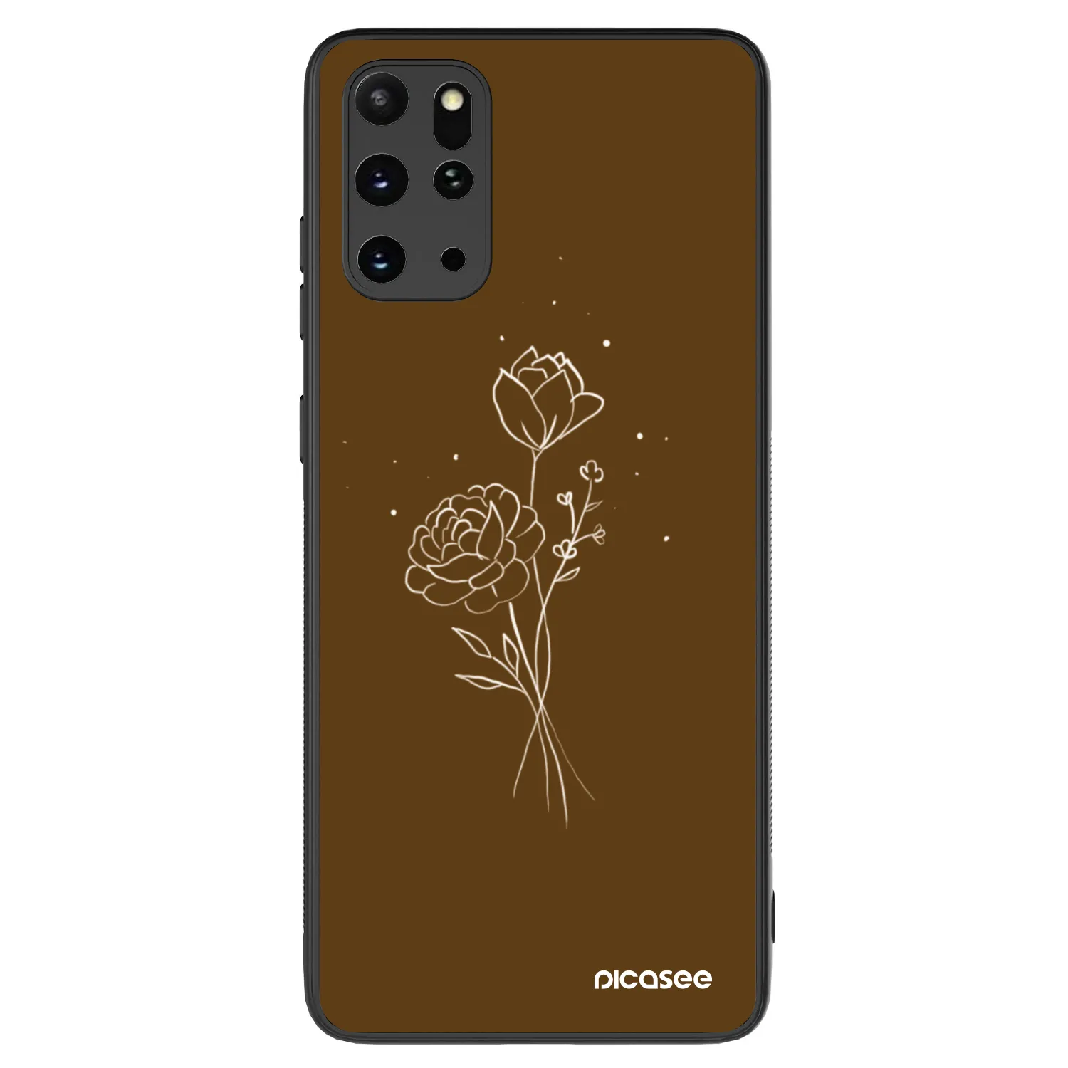 Picasee ULTIMATE CASE Samsung Galaxy S20+ G985F - készülékre - Brown flowers