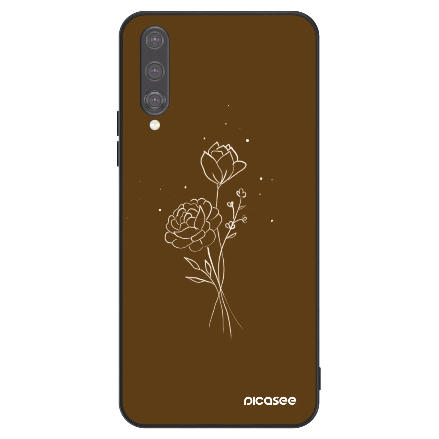 Picasee ULTIMATE CASE Huawei P20 Pro - készülékre - Brown flowers