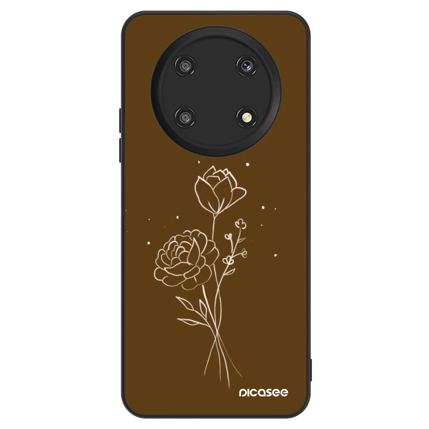 Picasee ULTIMATE CASE Honor Magic4 Lite 5G - készülékre - Brown flowers