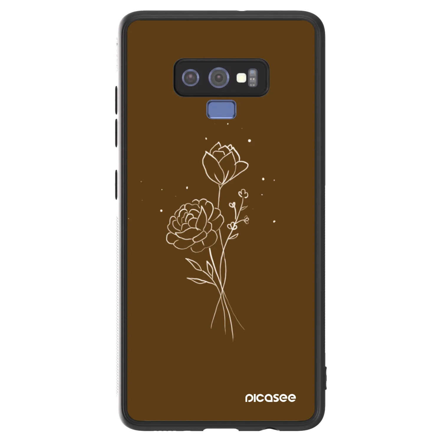 Picasee ULTIMATE CASE Samsung Galaxy Note 9 N960F - készülékre - Brown flowers