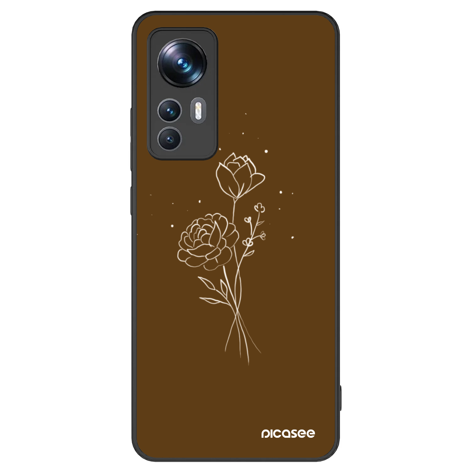 Picasee ULTIMATE CASE Xiaomi 12T Pro - készülékre - Brown flowers
