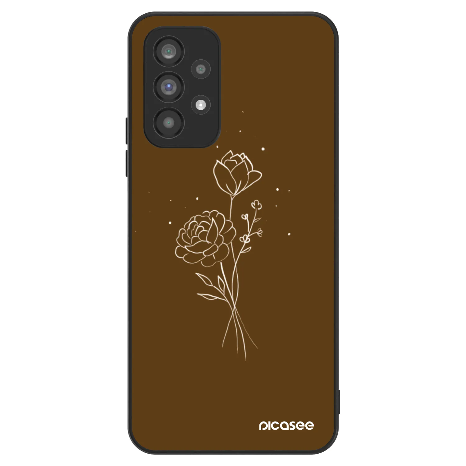 Picasee ULTIMATE CASE Samsung Galaxy A73 5G - készülékre - Brown flowers