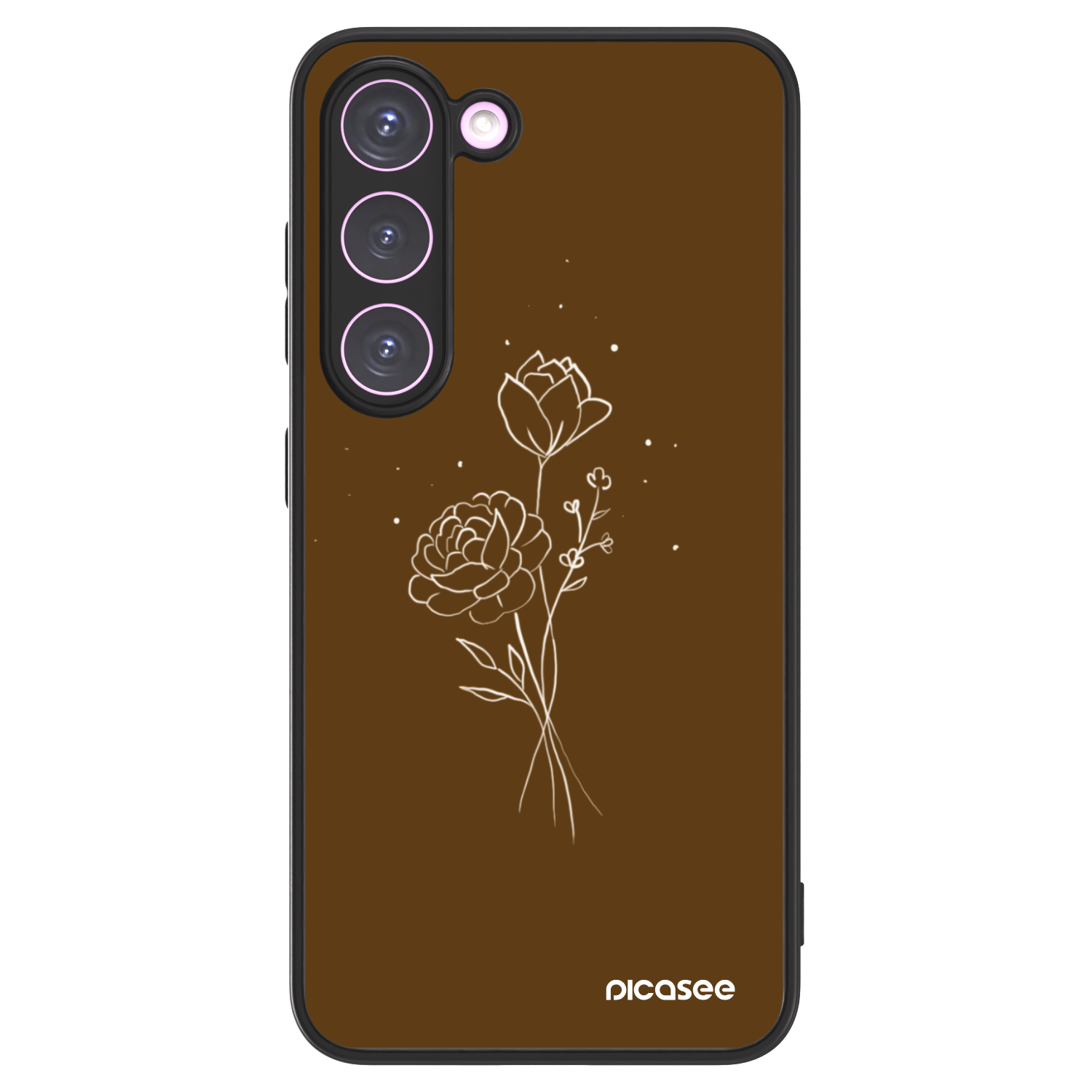 Picasee ULTIMATE CASE Samsung Galaxy S23 5G - készülékre - Brown flowers